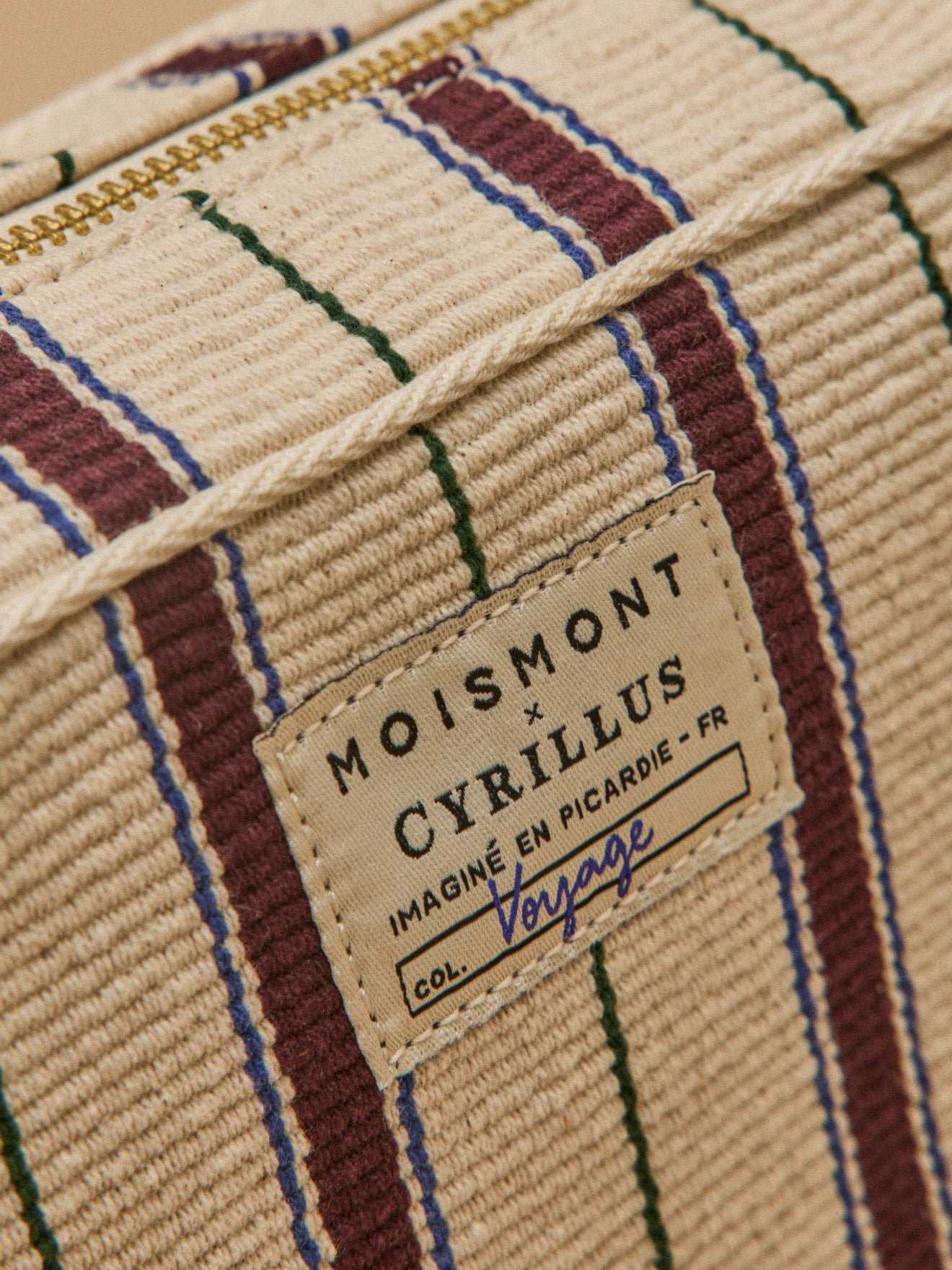 GroÃe Tasche mit Streifen â Collaboration Moismont x Cyrillus