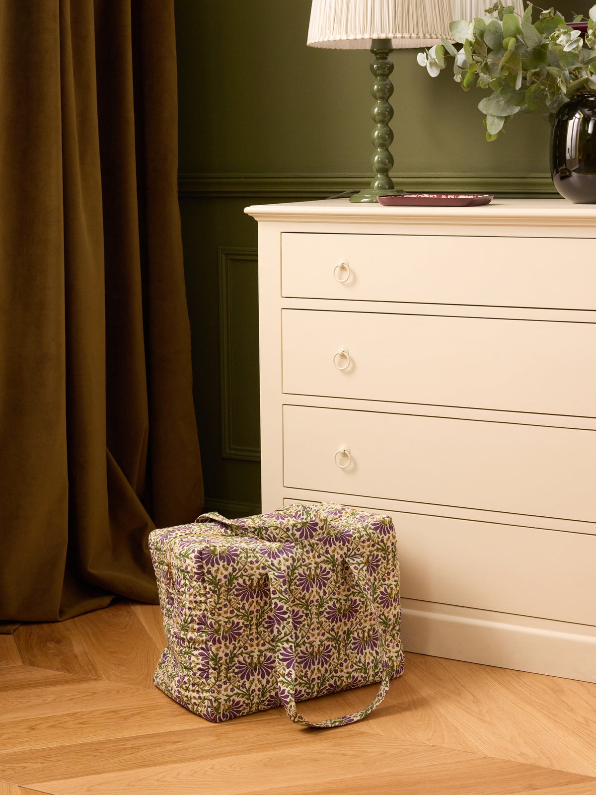 Wochenendtasche mit Mysore-Print