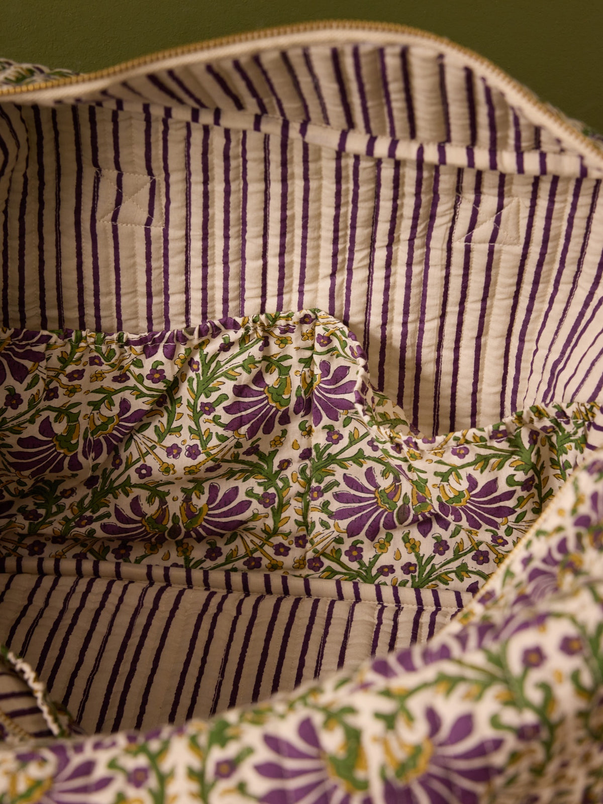 Wochenendtasche mit Mysore-Print