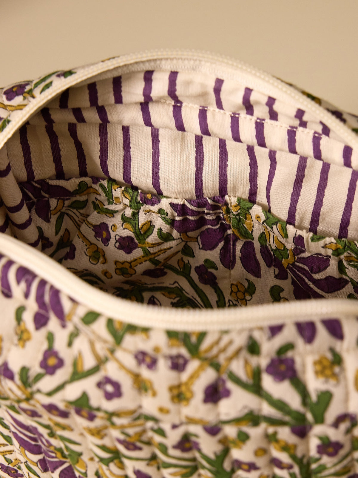 Trousse de toilette imprimé indien