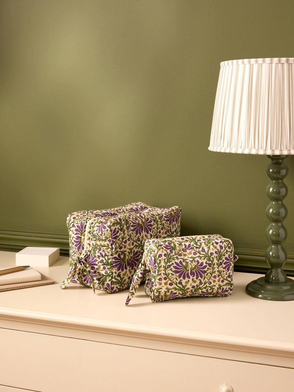 Trousse de toilette imprimé indien