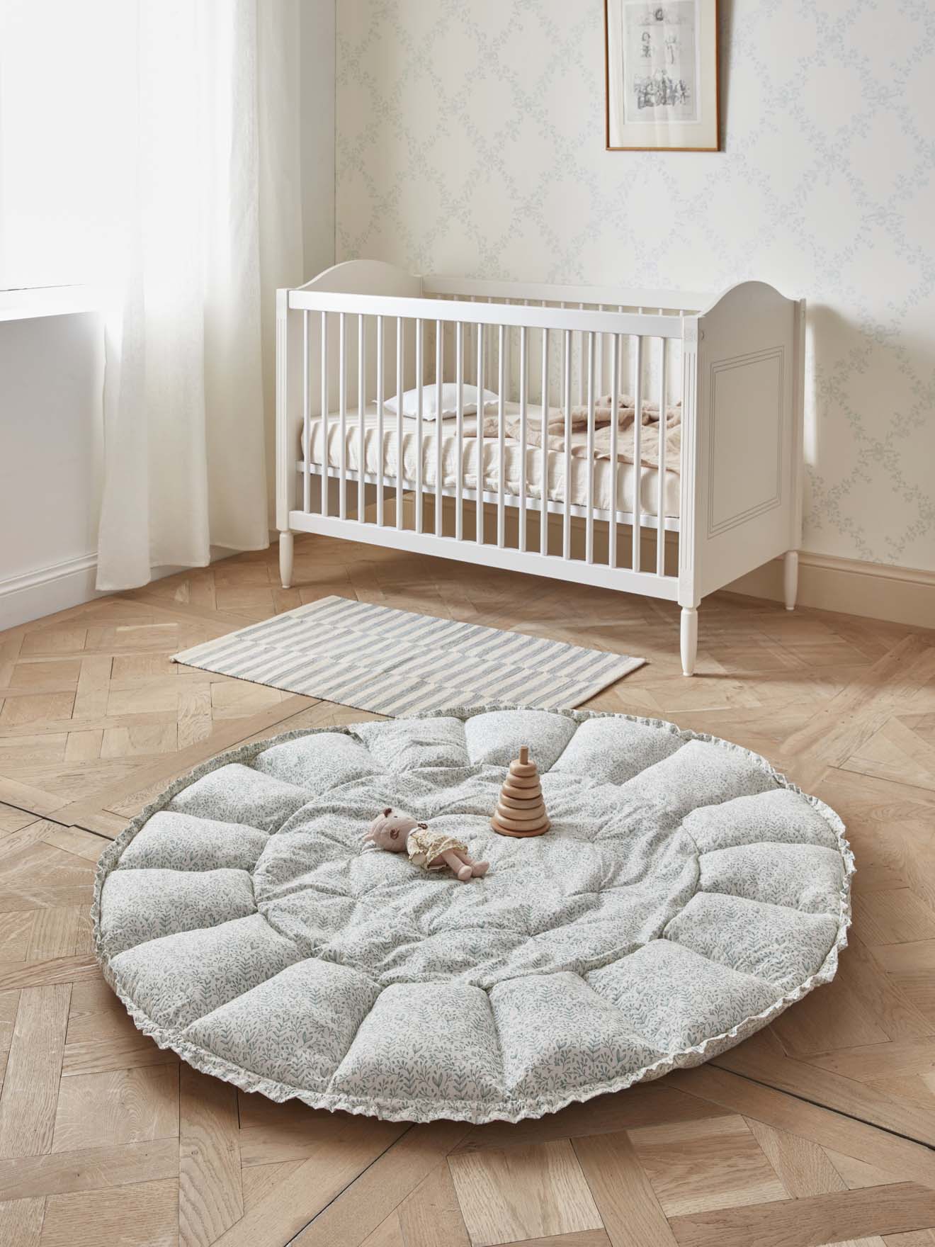 Mobile aus Wolle „Wolken und Tropfen“