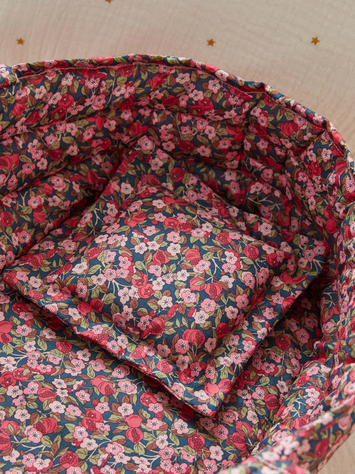 Couffin Mae tissu Liberty - Collection Cyrillus X Minikane