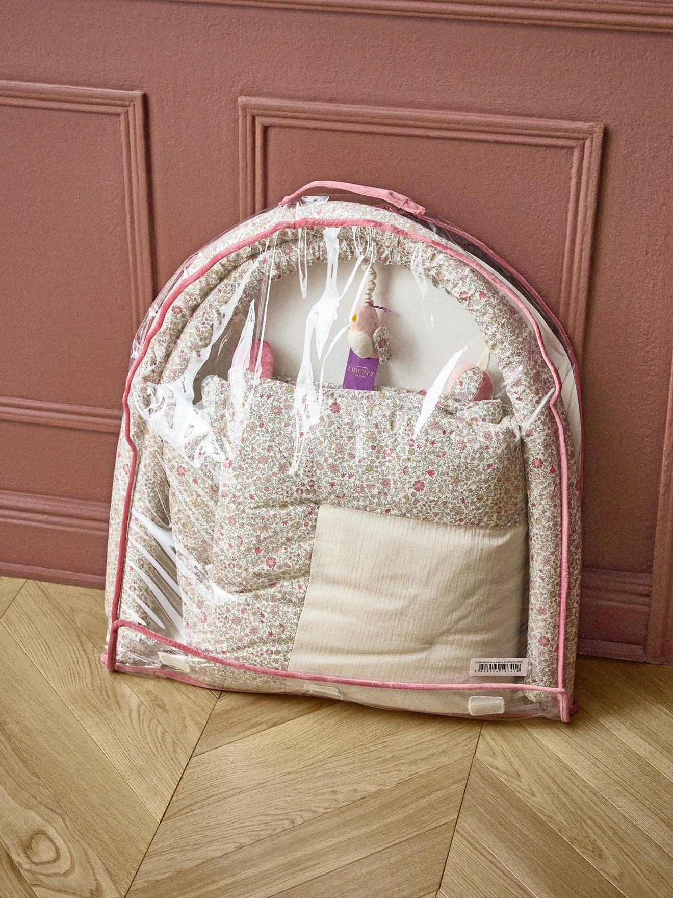 Aktivitätsdecke aus Liberty®-Stoff und Baumwollgaze