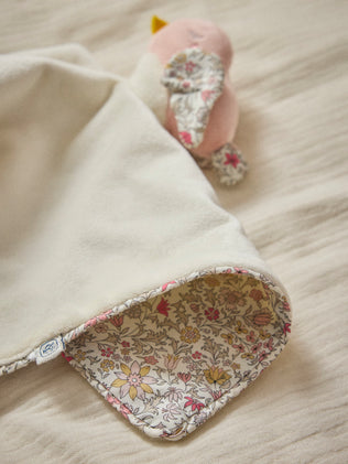 Doudou oiseau en tissu Liberty
