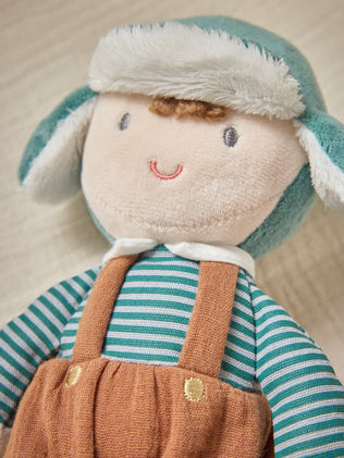 Poupée Emile en tissu imprimé Mireille