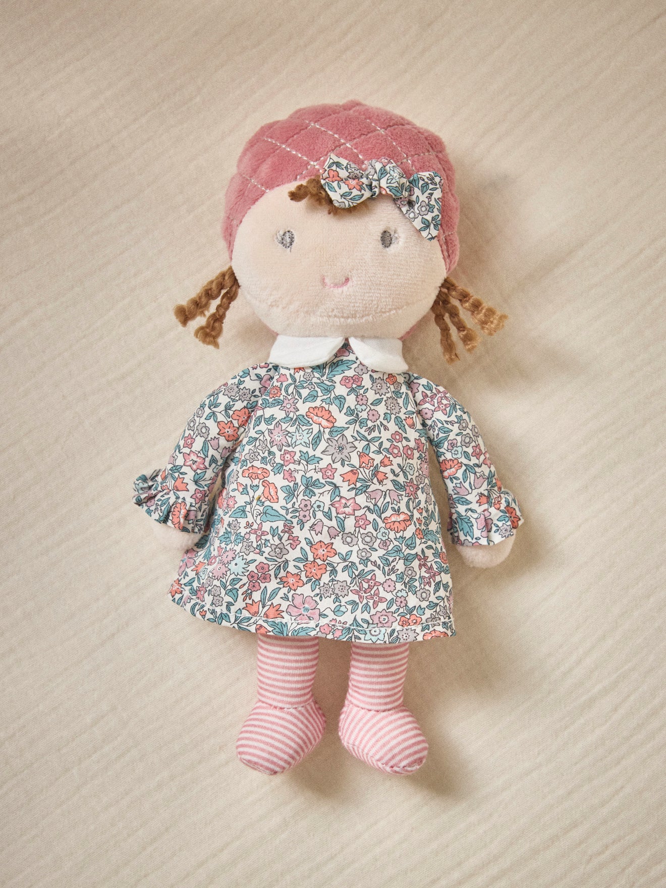 Stoffpuppe Louison aus Liberty®-Stoff