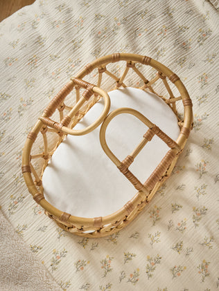 Couffin de poupée en rotin