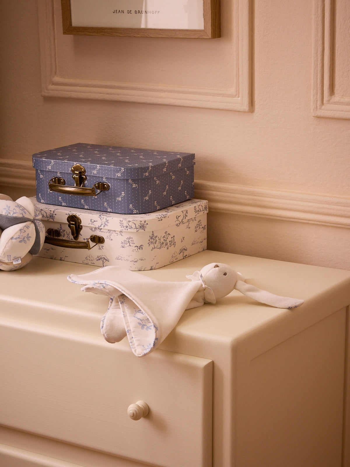 Doudou Lapin percale de coton