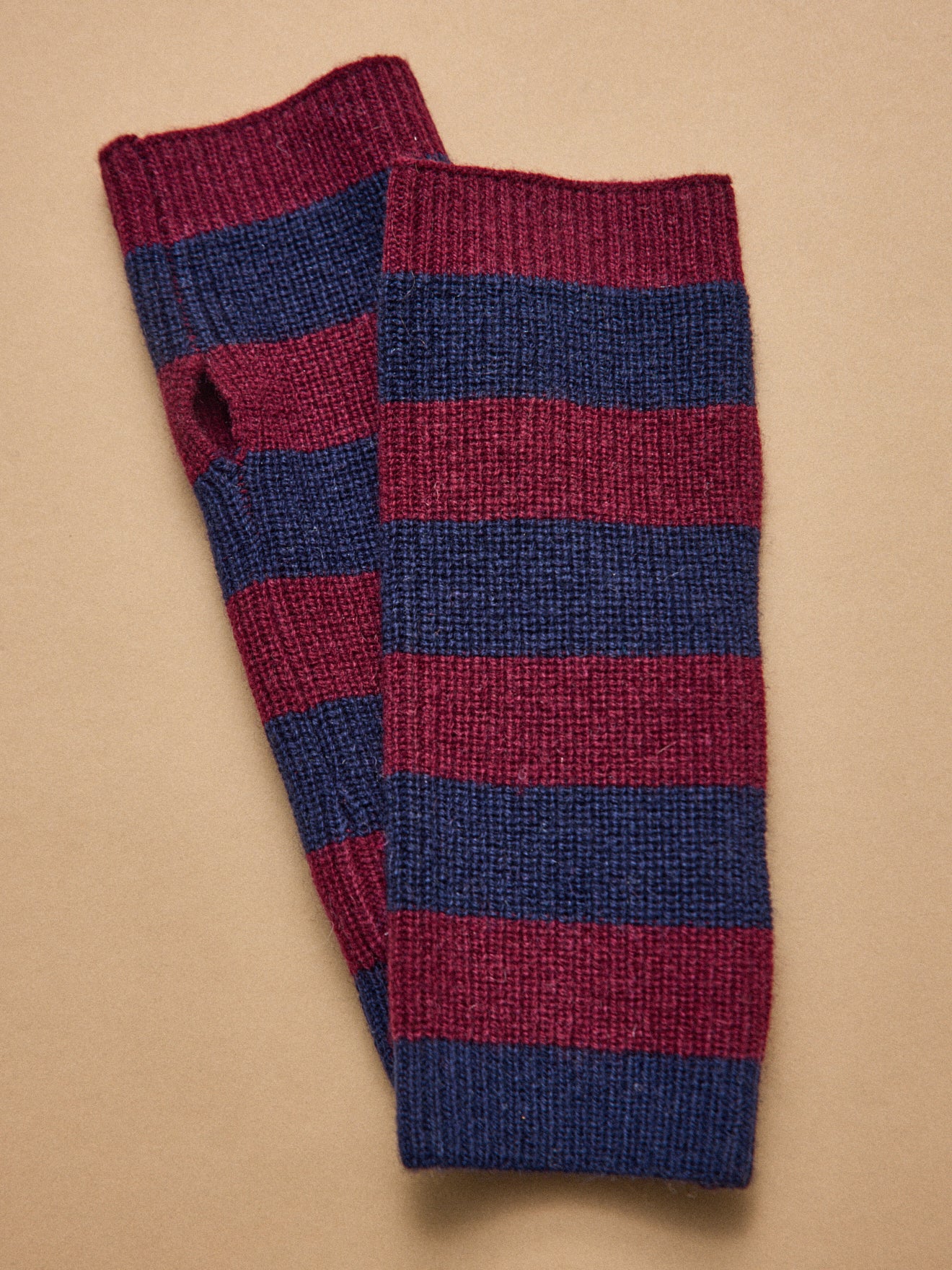 Fingerlose Handschuhe aus Wolle und Kaschmir für Damen