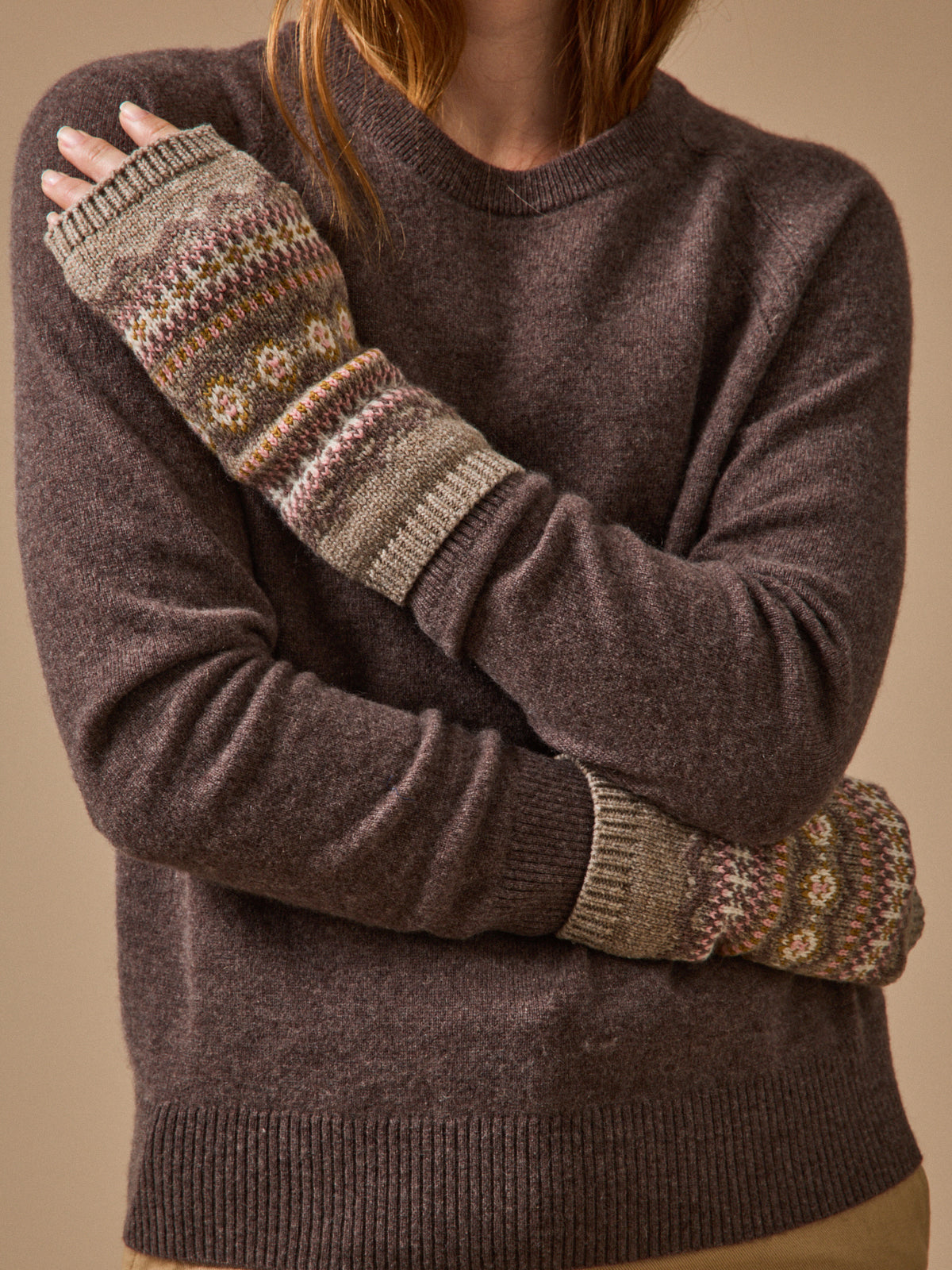 Mitaines jacquard femme
