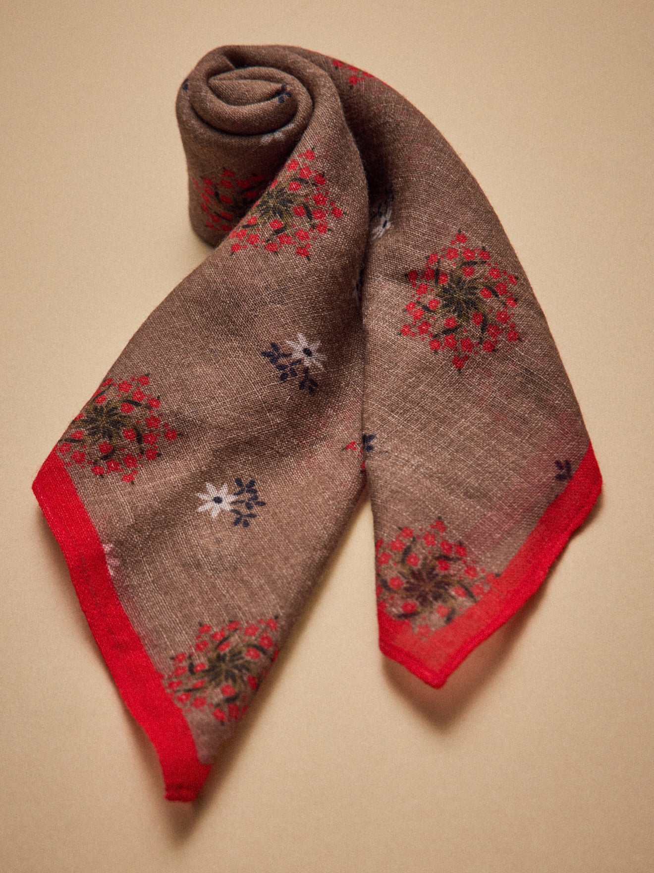 Bedrucktes Woll-Bandana Damen