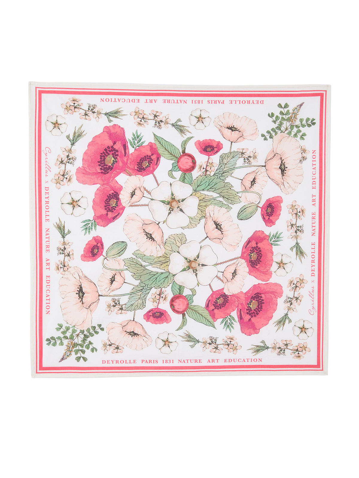 Foulard-carré Bouquet - Collection Deyrolle x Cyrillus