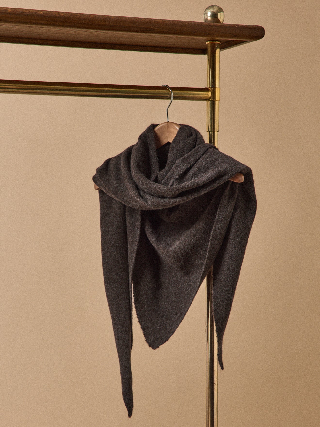 Dreiecksschal unifarben, Erwachsene