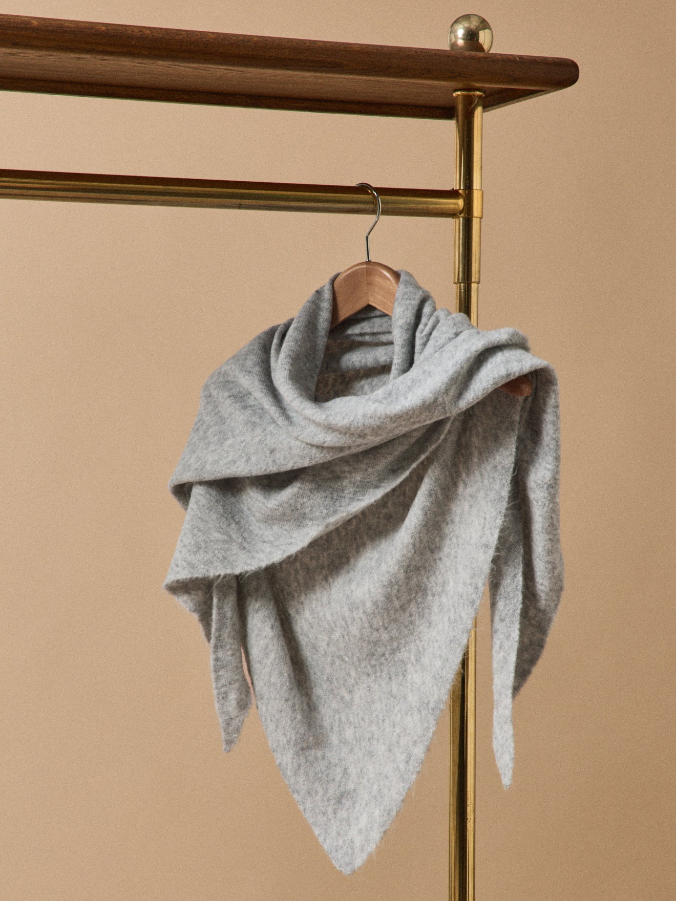 Dreiecksschal unifarben, Erwachsene