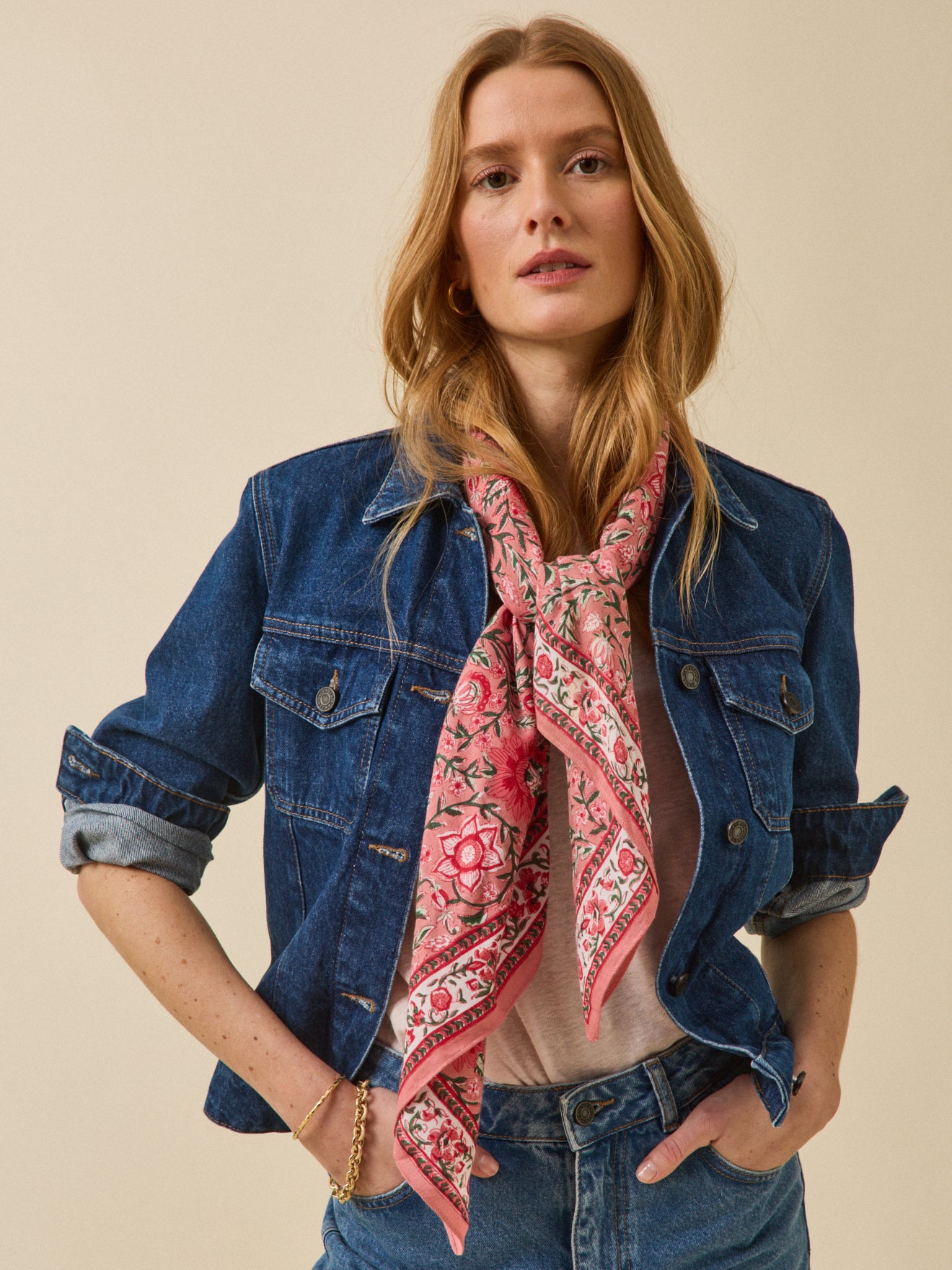 Foulard imprimé indien femme