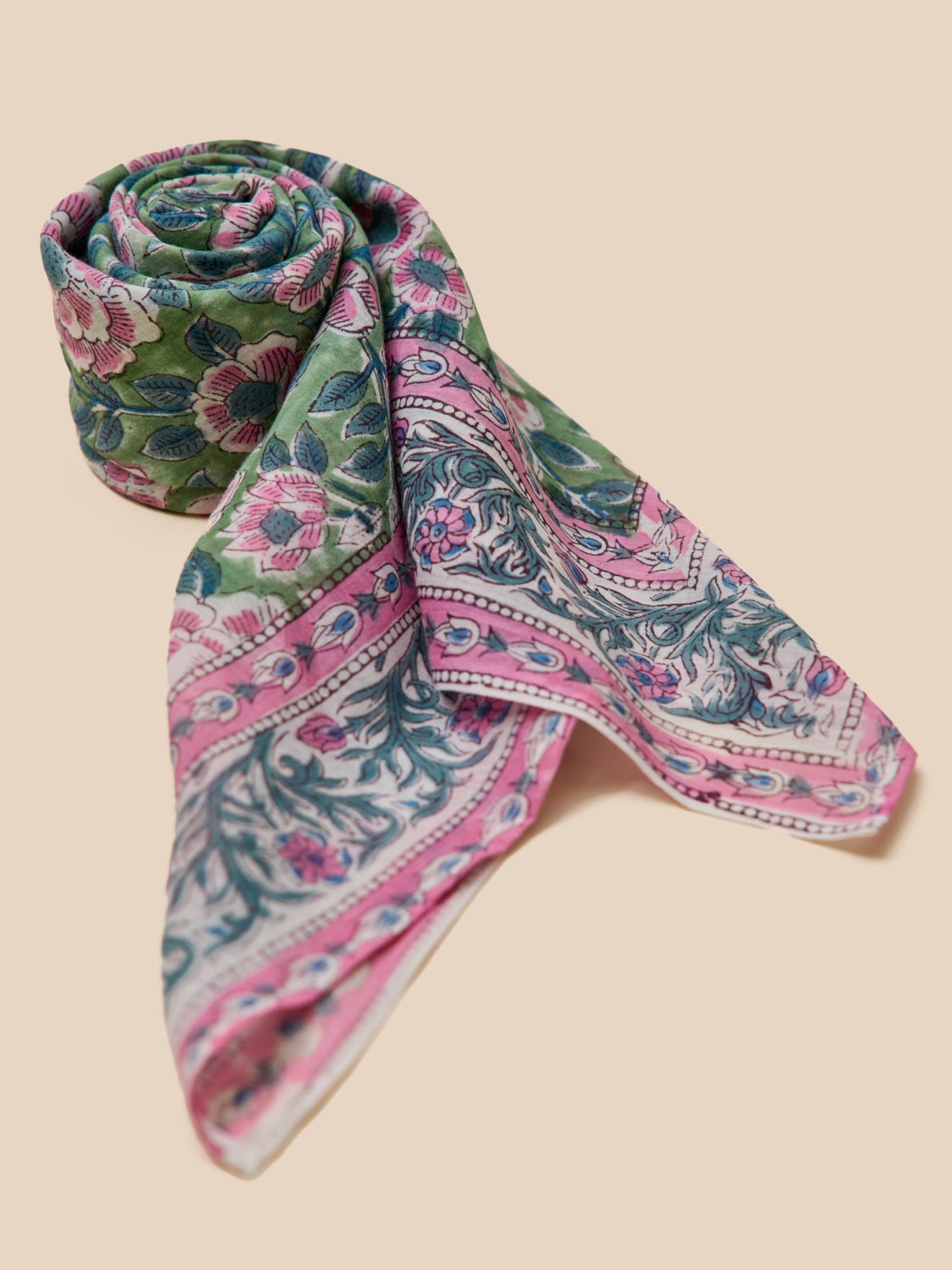 Foulard imprimé indien femme