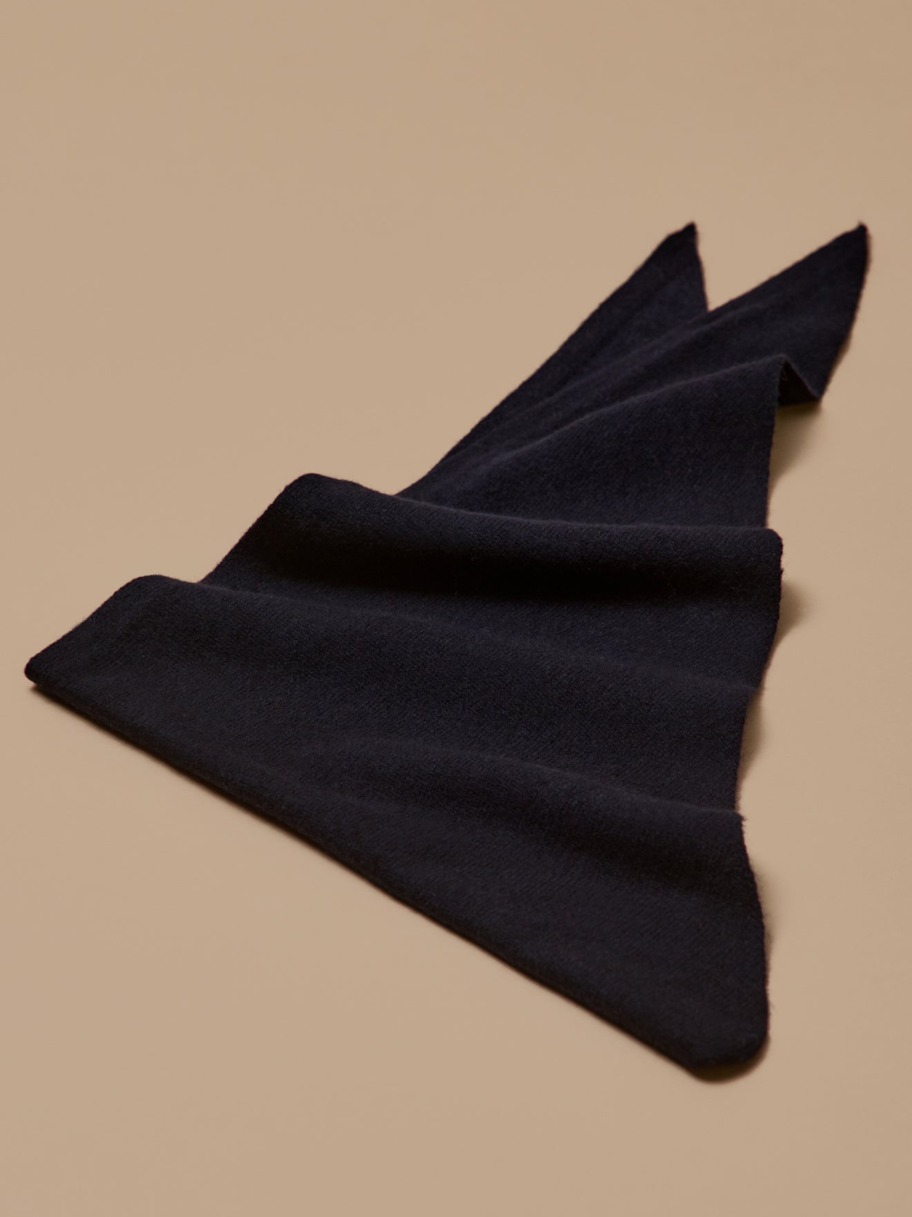 Écharpe triangle laine unie adulte
