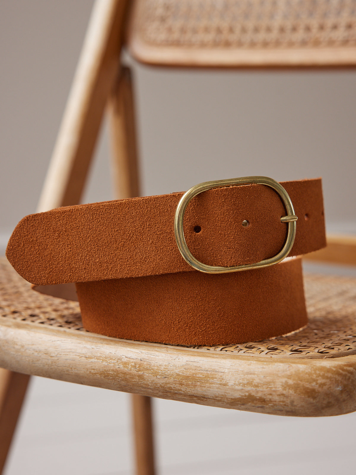 Ceinture cuir suédé femme