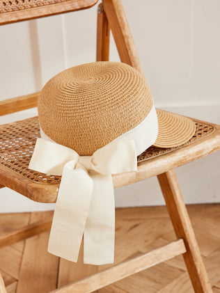 Chapeau de paille cloche femme