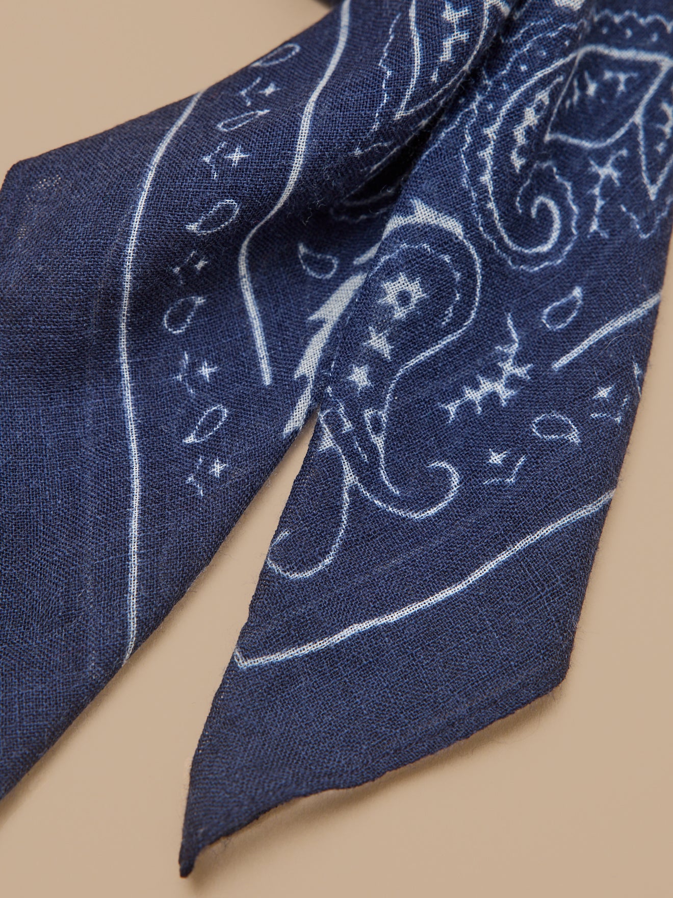 Unisex-Bandana aus Wollstoff mit Print