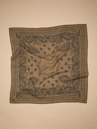 Bandana imprimé en laine unisexe