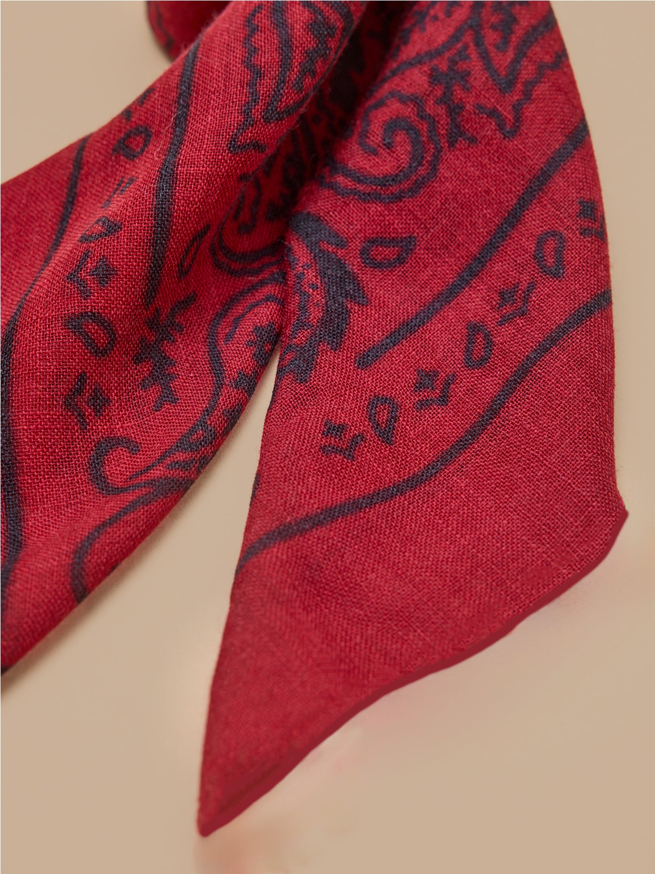 Unisex-Bandana aus Wollstoff mit Print