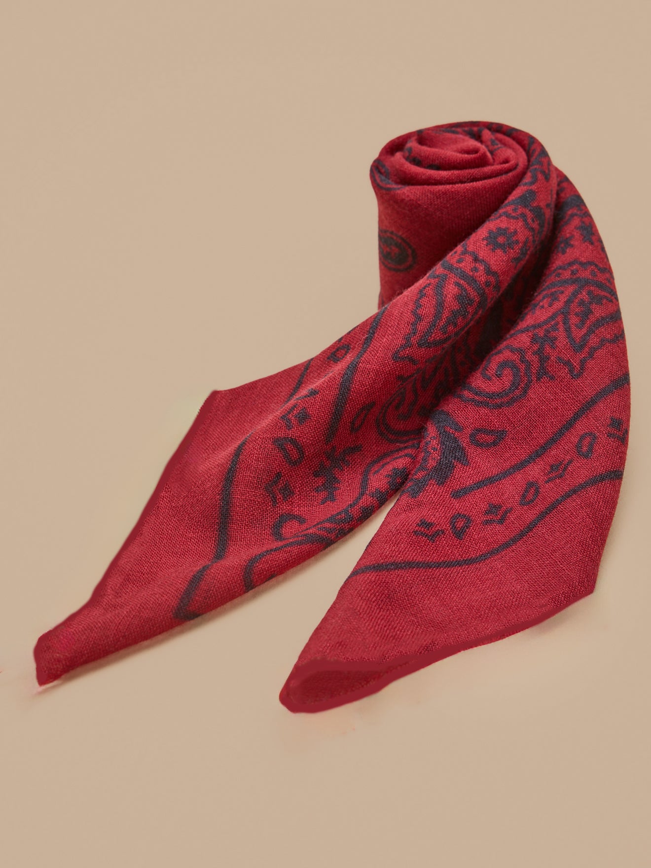 Unisex-Bandana aus Wollstoff mit Print