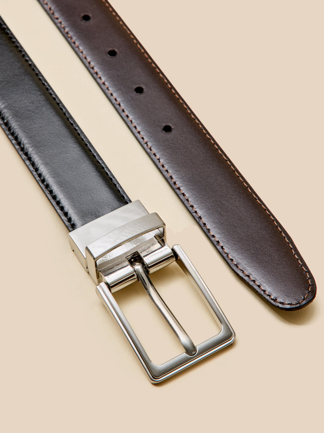 Ceinture cuir réversible homme