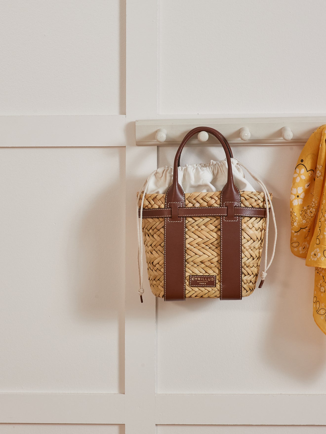 Tragetasche aus Leder mit Pailletten - Lederwarenkollektion von Cyrillus