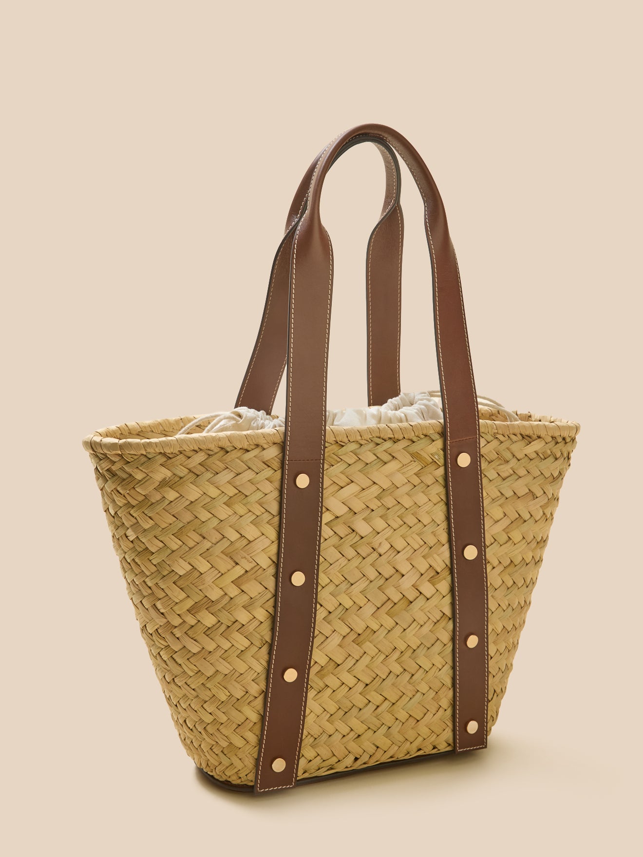 Shopper aus Stroh und Leder – Kollektion Lederwaren Cyrillus