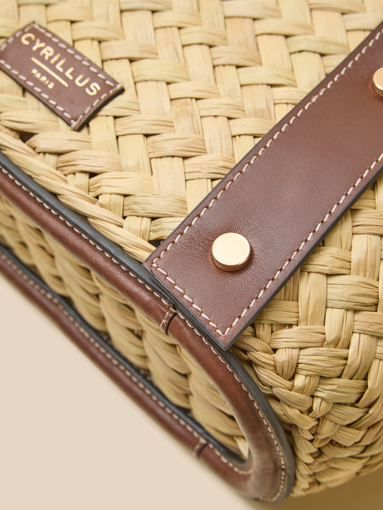Shopper aus Stroh und Leder – Kollektion Lederwaren Cyrillus