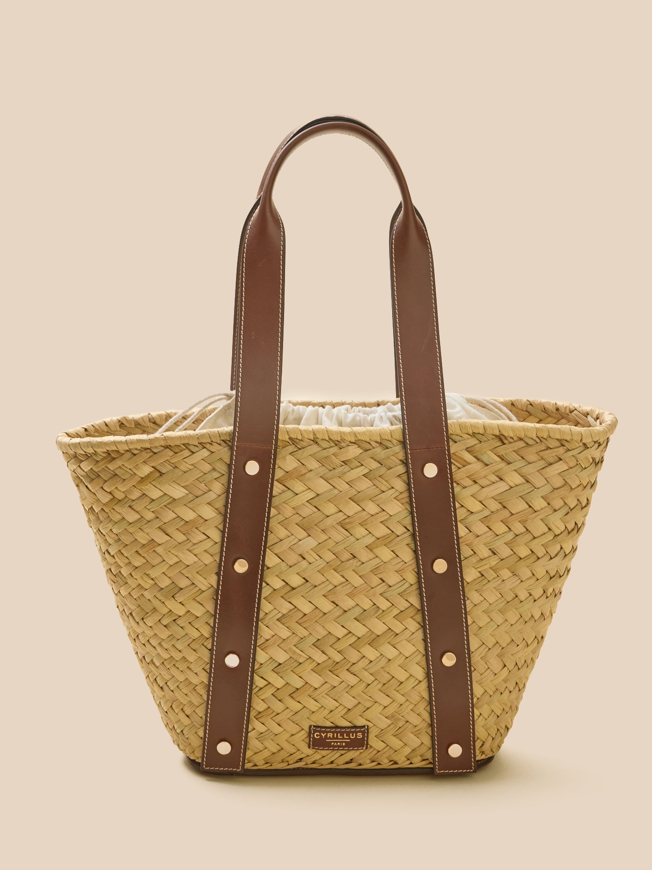 Shopper aus Stroh und Leder – Kollektion Lederwaren Cyrillus