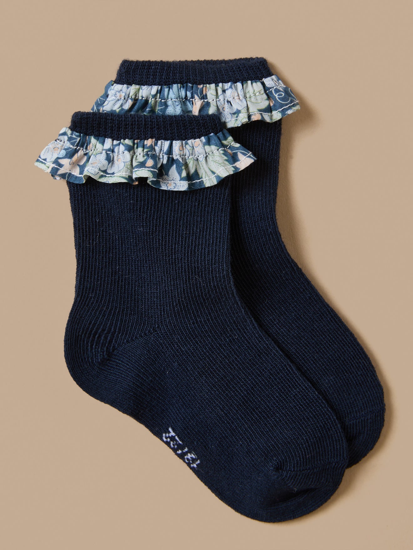 Chaussettes volants tissu Liberty Bébé