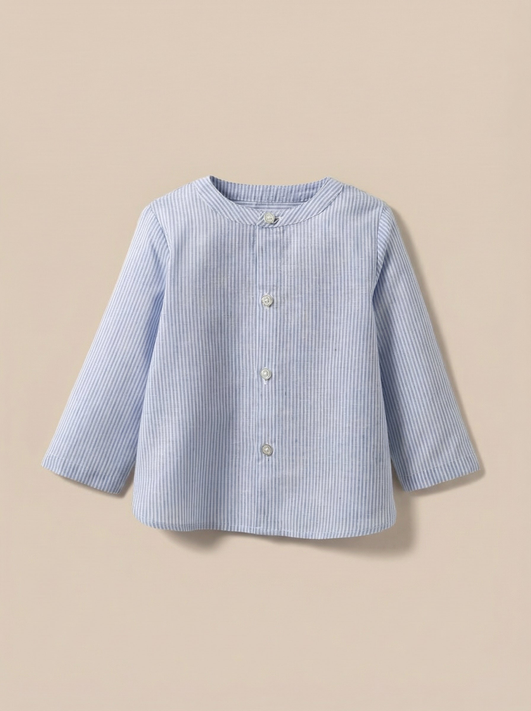 Chemise rayée en lin et coton Bébé