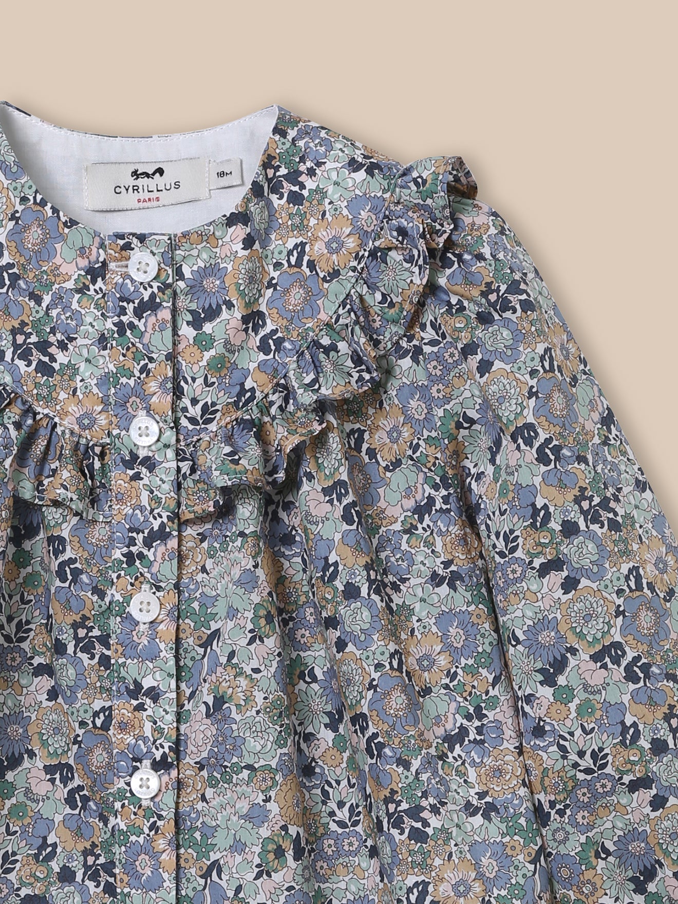 Chemise volantée Bébé imprimé Cassy