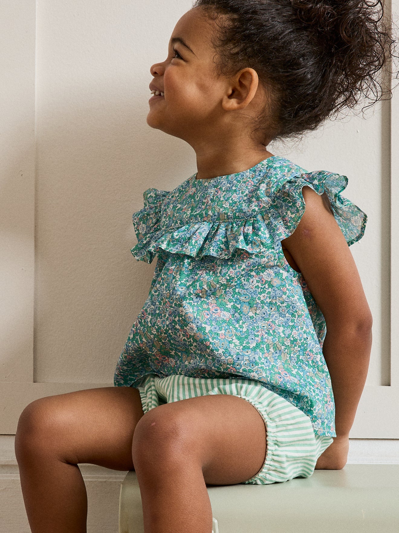 Top en tissu Liberty Harriet bébé