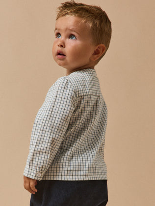 Babybluse mit Karomuster