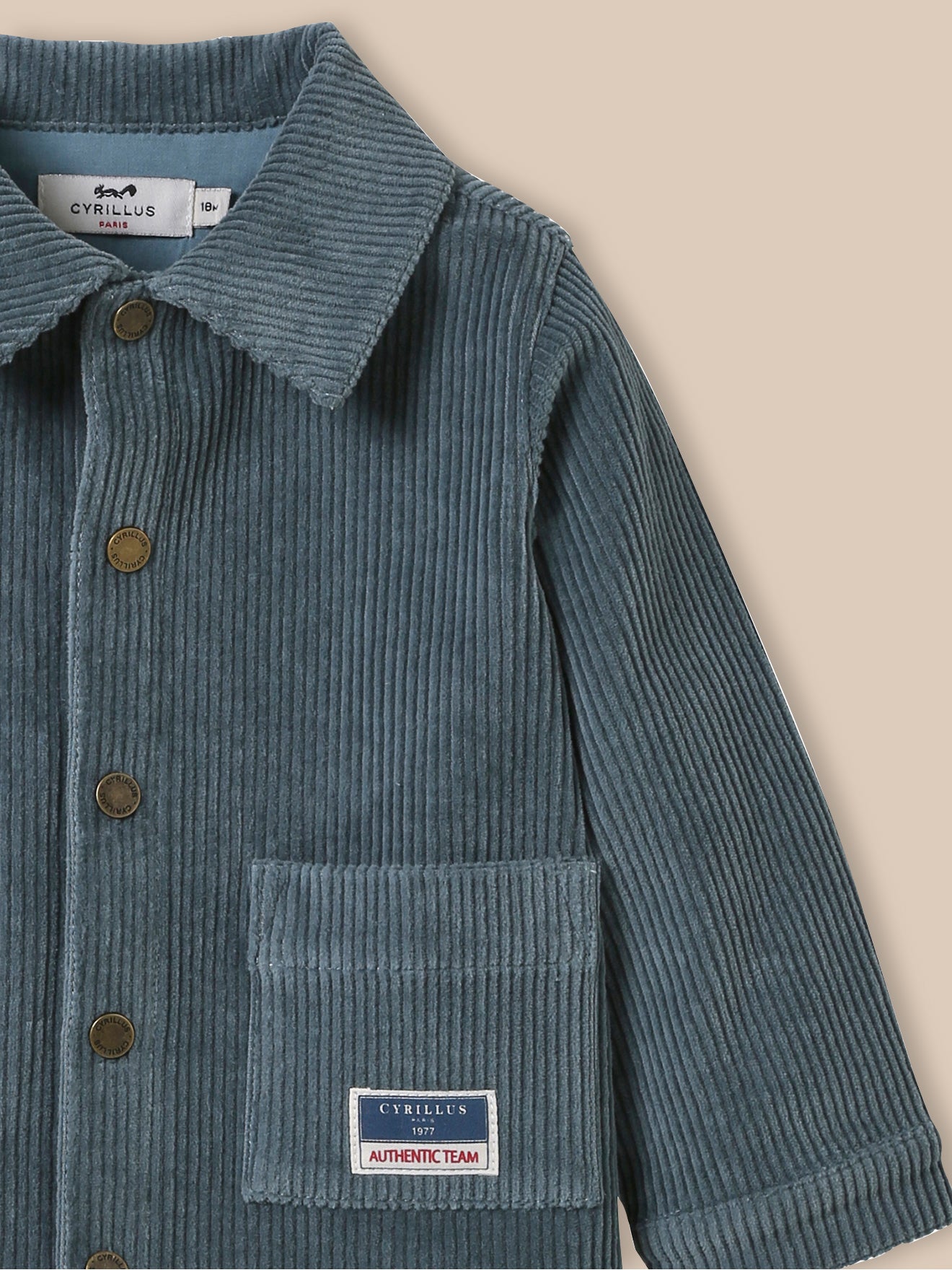 Baby-Overshirt aus Cordsamt