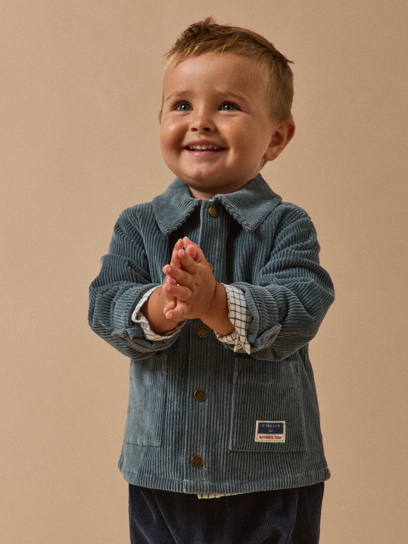 Baby-Overshirt aus Cordsamt