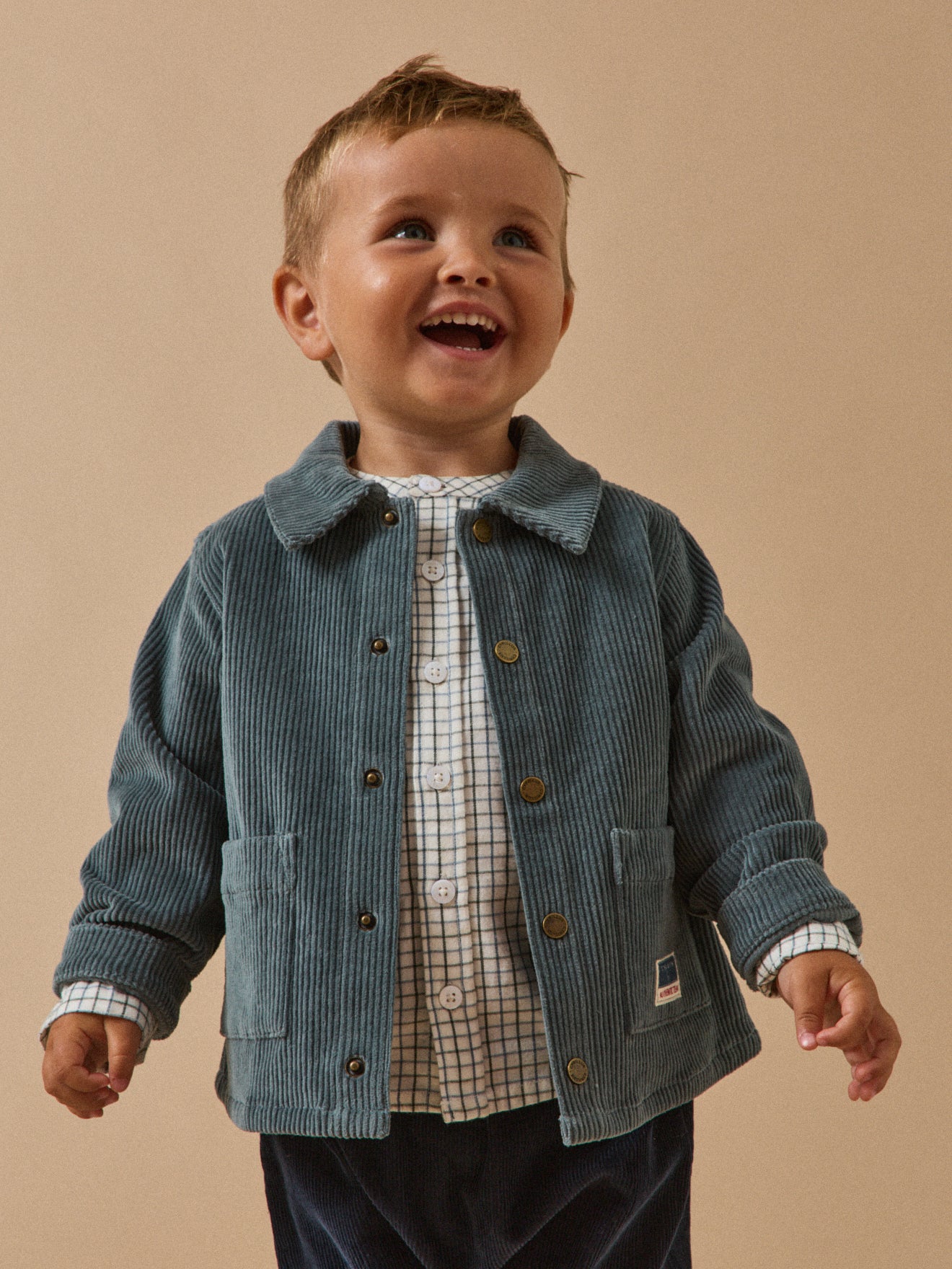 Baby-Overshirt aus Cordsamt