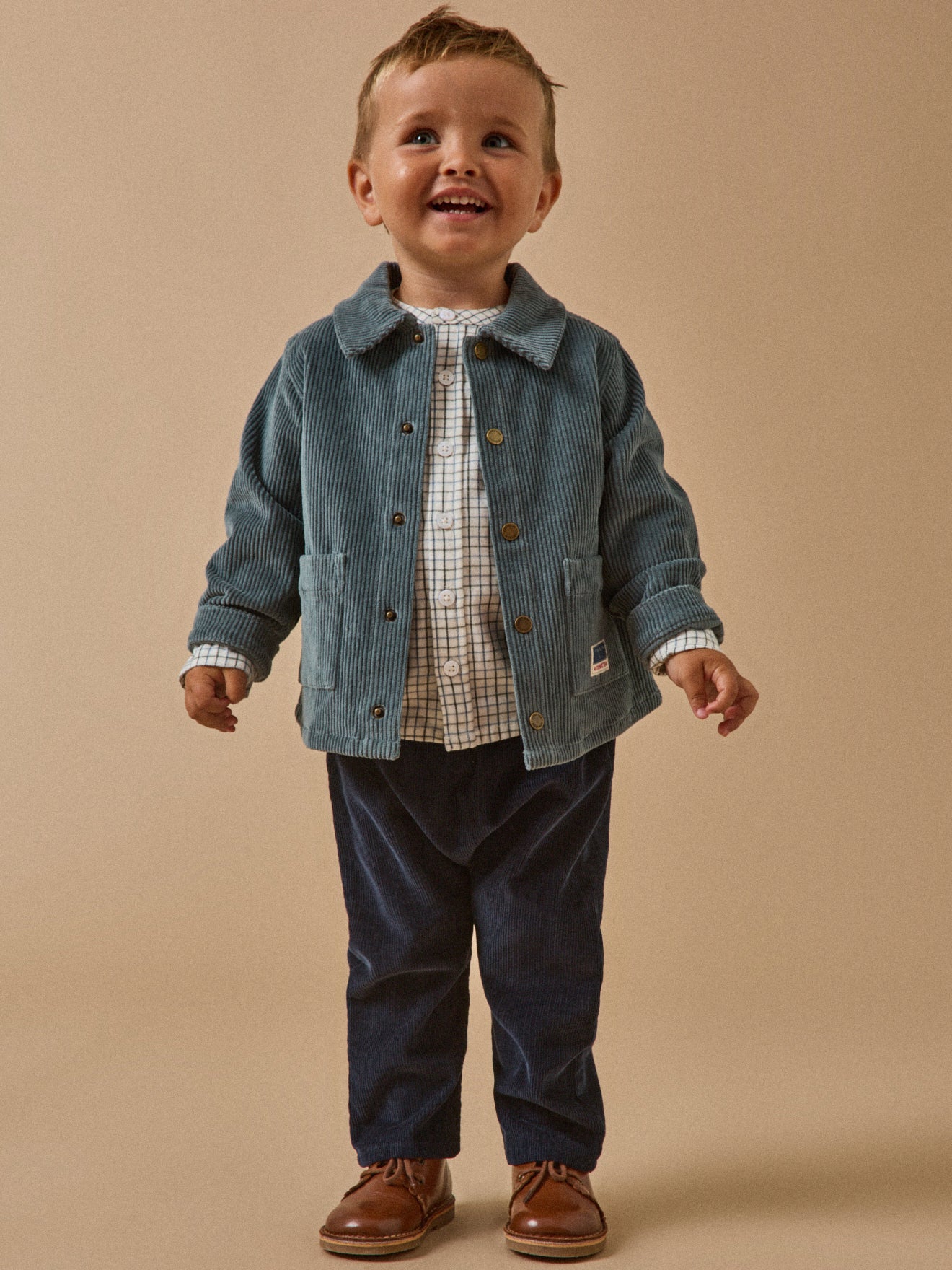 Baby-Overshirt aus Cordsamt