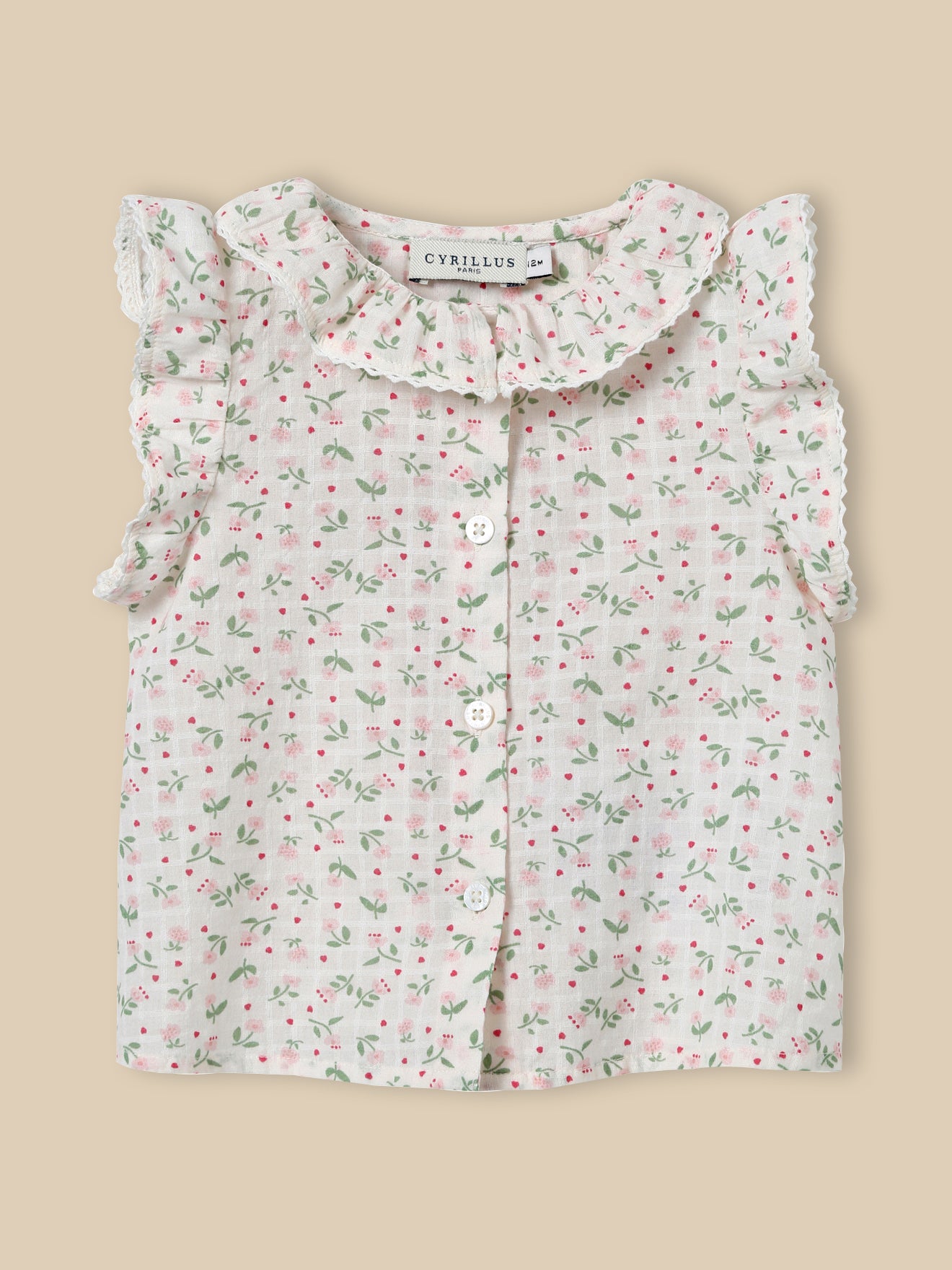 Bluse aus Musselin, Baumwolle, Baby