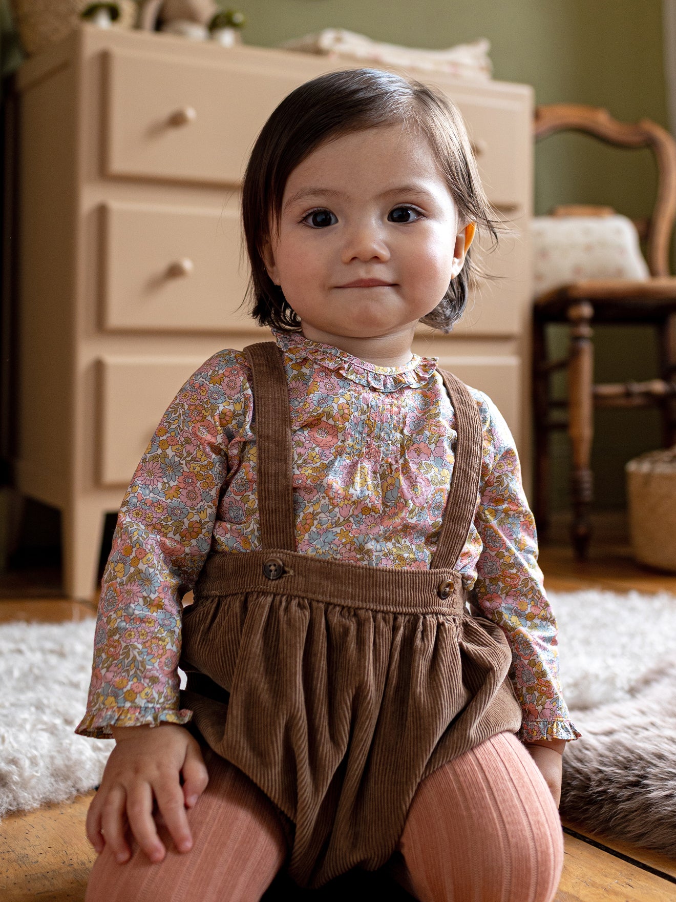 Guimpe en tissu Liberty Bébé