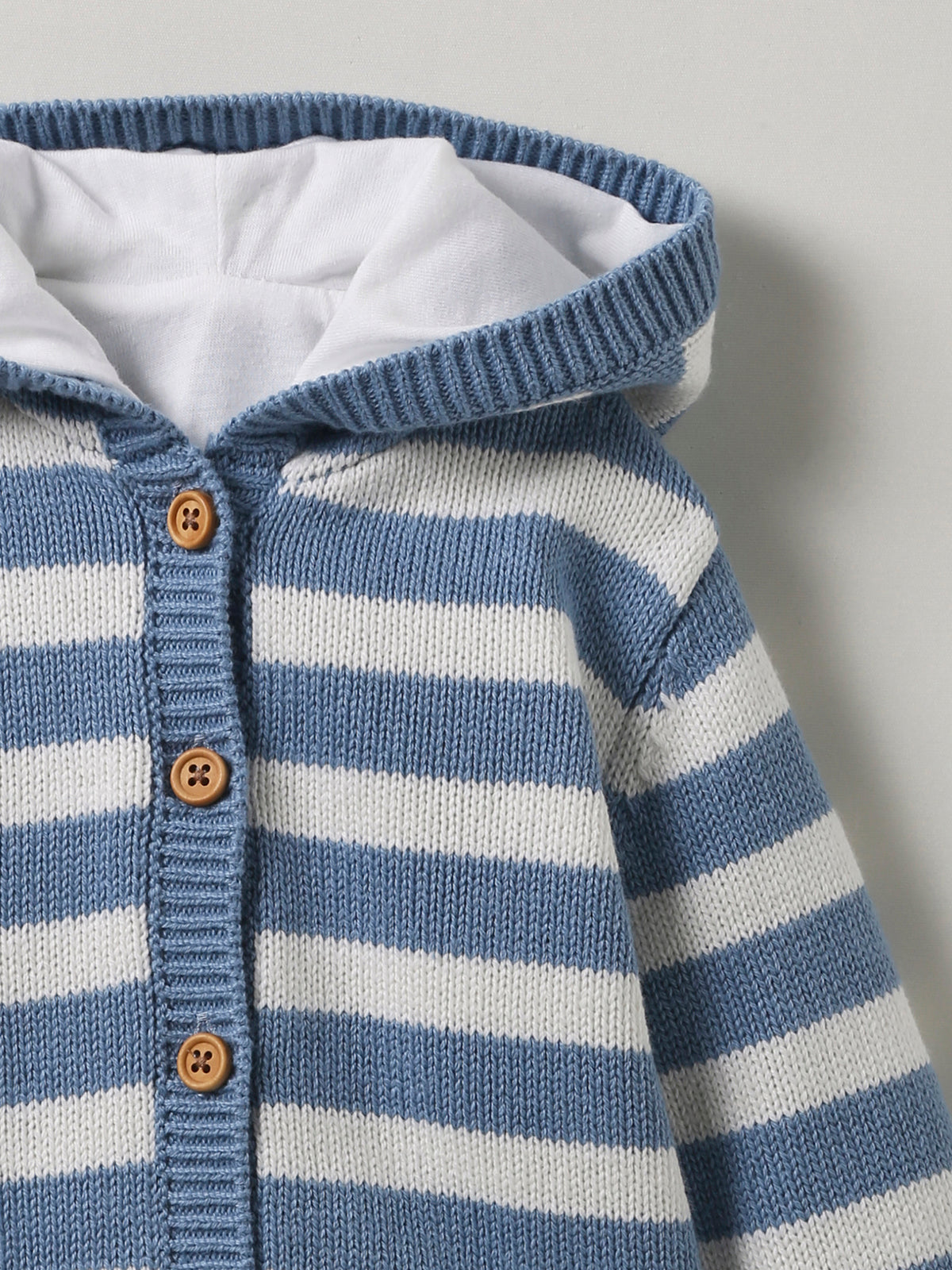 Baby-Cardigan mit Kapuze – Bio-Baumwolle
