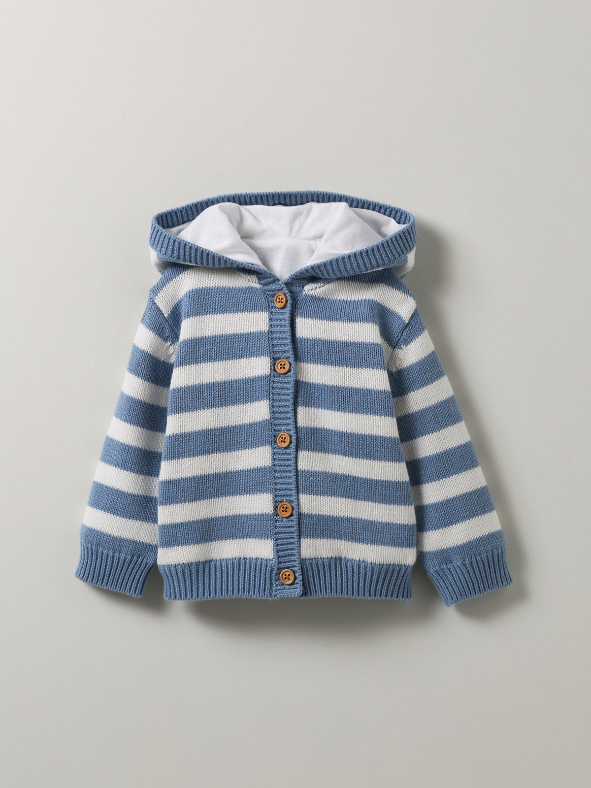 Baby-Cardigan mit Kapuze – Bio-Baumwolle
