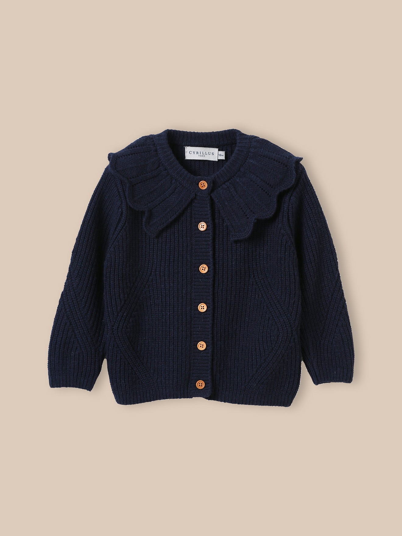 Baby-Cardigan aus Wolle