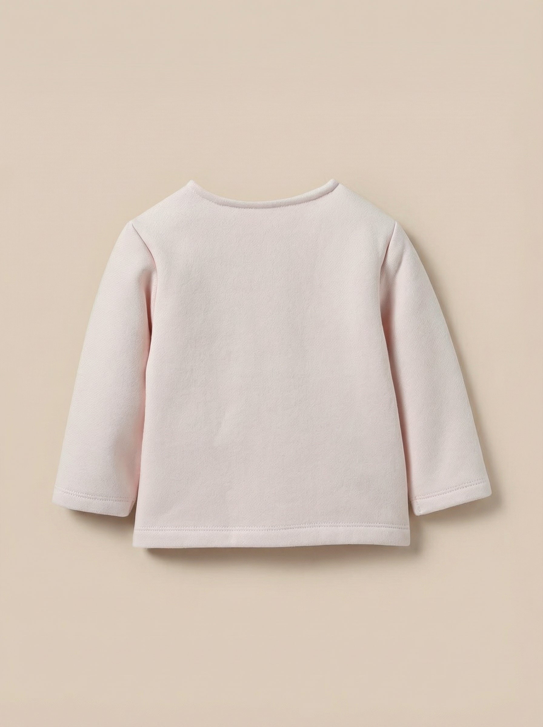 Strickjacke, Baby, aus Molton - Bio-Baumwolle