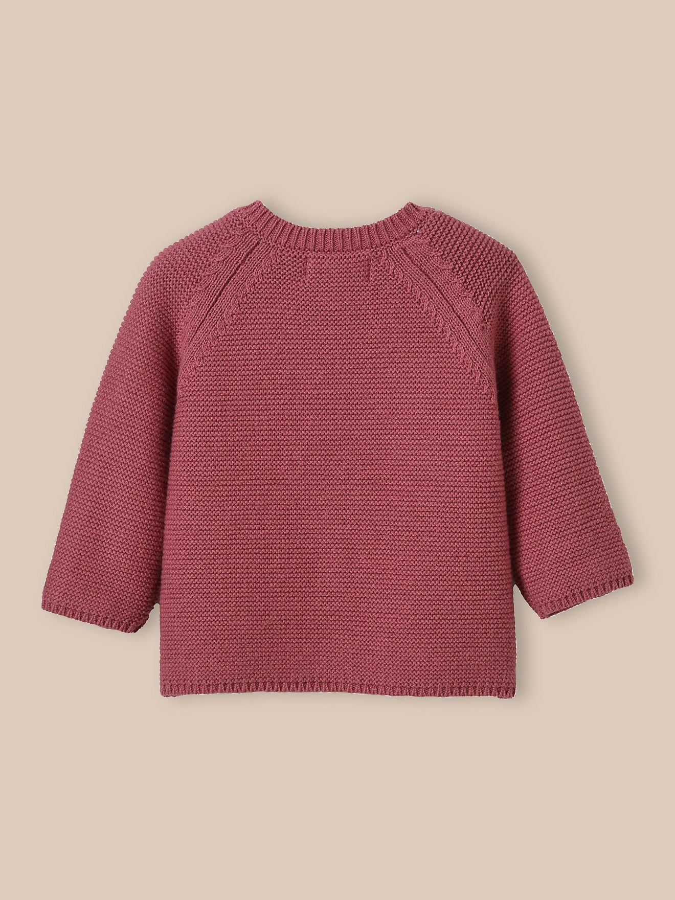 Baby-Cardigan aus Bio-Baumwolle und Wolle