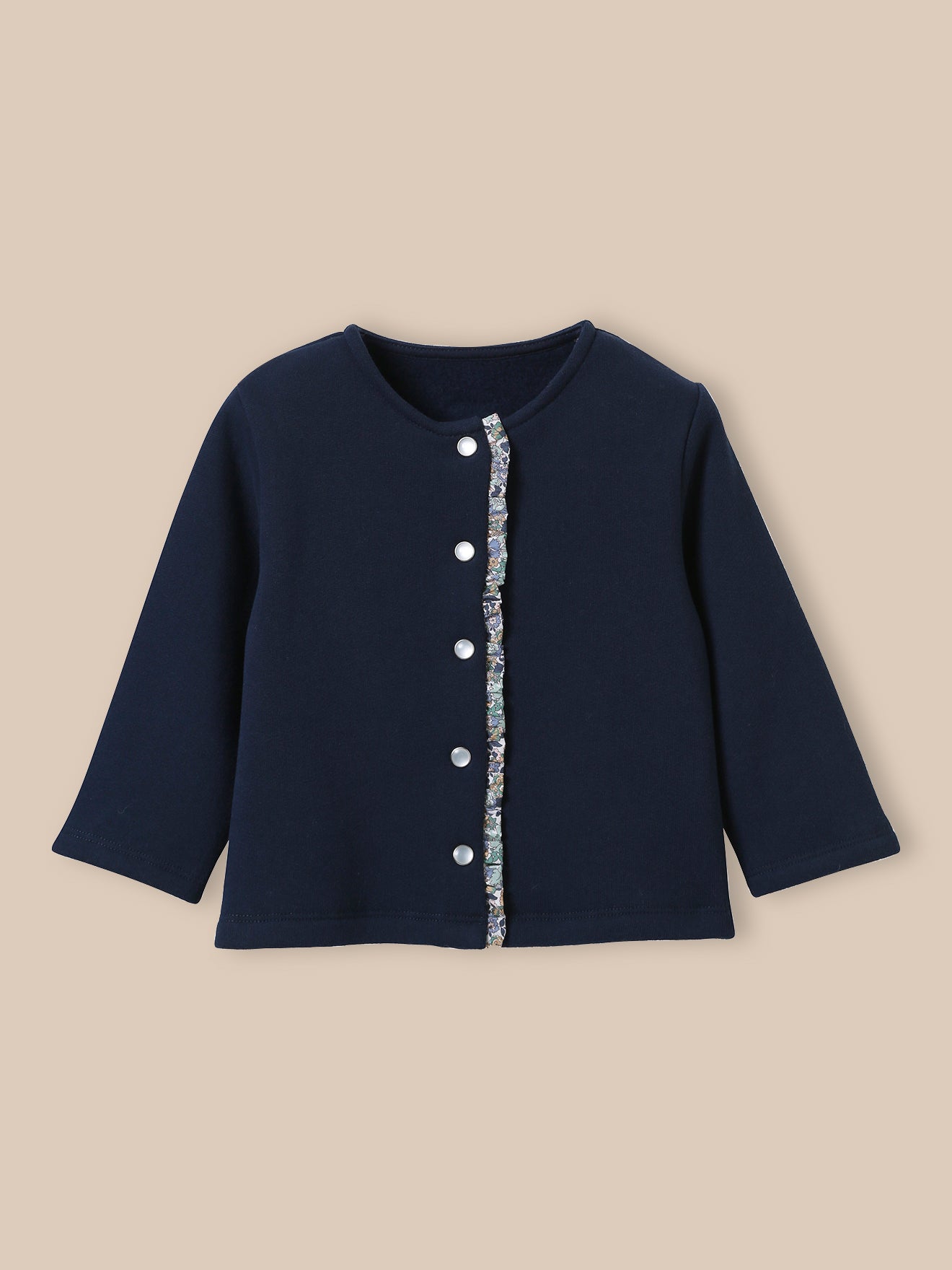 Baby-Cardigan aus Sweatstoff – Bio-Baumwolle